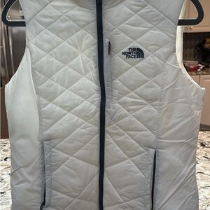 The North Face Ivory Quilted Vest